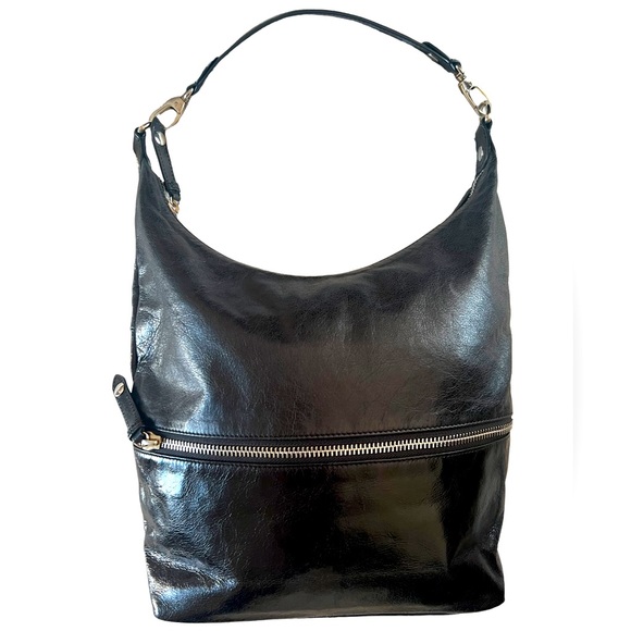 HOBO Handbags - Hobo black leather shoulder bag/ black